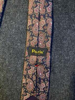 Paris All Silk Paisley Necktie